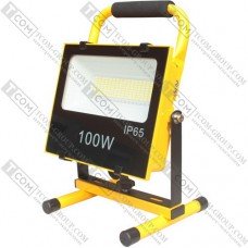 Прожектор аккумуляторный светодиодный (SMD), переносной, 100W, 3.2V, 10000mAh, IP65