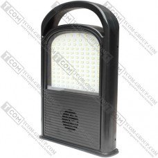 Прожектор аккумуляторный портативный с солнечной панелью, 100W, 3.2V, 12000mAh, IP65