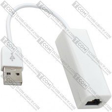 Адаптор ETHERNET USB 2.0, штекер USB - гнездо 8Р8С, с кабелем