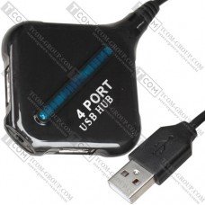 USB HUB на 4 порта USB 2.0, с подсветкой (в блистере)