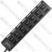 USB HUB на 7 портов USB 2.0, с выключателями и подсветкой + гнездо питания
