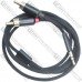 Шнур mini штекер 3,5стерео - 2 штекера RCA, gold, 1м