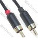 Шнур mini штекер 3,5стерео - 2 штекери RCA, gold, 1м