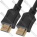 Шнур HDMI TCOM, штекер - штекер, Vers-1.4, Ø6мм, 1м, чёрный