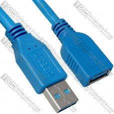 Удлинитель USB (штекер А - гнездо А), Version 3.0, 3м, синий