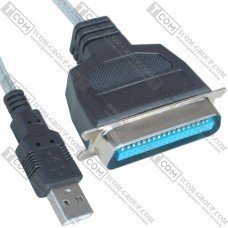 Шнур к принтеру штекер USB - штекер LPT IEEE36 1284, 1.5м