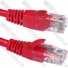 Патчкорд RJ-45, UTP кат-5E, красный, 2м