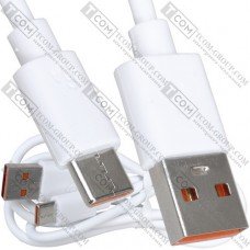 Шнур штекер USB А - штекер USB type C, 66W, 6А, 1м
