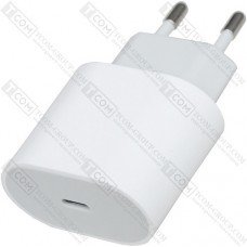 Сетевое зарядное устройство на 1 гнездо USB type C, 20W, белое