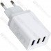 Сетевое зарядное устройство на 3 гнезда USB, 5V~3A, 9V~2A, 12V~1.67A, белое