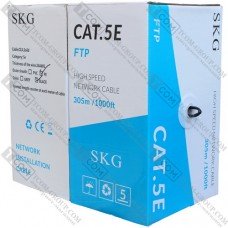 Кабель FTP Cat.5e SKG, наружный, чёрный, 305м