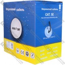 Кабель FTP(PE) Сat.5e EUROSAT 4×2×(0.51 CU), наружный, чёрный, 305м