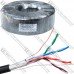 Кабель FTP KW-Link, Сat.5e, 4 пары, 0.51мм, CCA, Ø5мм, наружный, чёрный, 305м/бухта