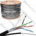 Кабель FTP(PEM) Cat.5e EUROSAT 4x2x(0,51CU), наружный c тросом, 305м, катушка