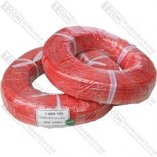 Провод силиконовый 1 жила 15AWG (1,7мм.кв.) TinCU, красный, 200м