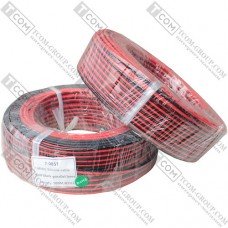 Провод силиконовый 2 жилы 14AWG (2х2,0мм.кв.) TinCU, красно-чёрный, 100м