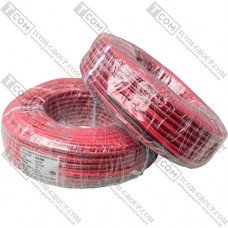 Провод силиконовый 2 жилы 12AWG (2х3,5мм.кв.) TinCU, красно-чёрный, 100м