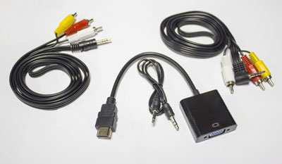 Конвертор HDMI в VGA и аудио