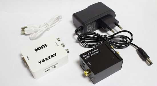 Конвертер mini VGA в AV