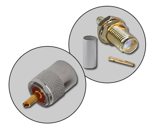Разъёмы BNC, TNC, UHF, miniUHF, SMA, FME